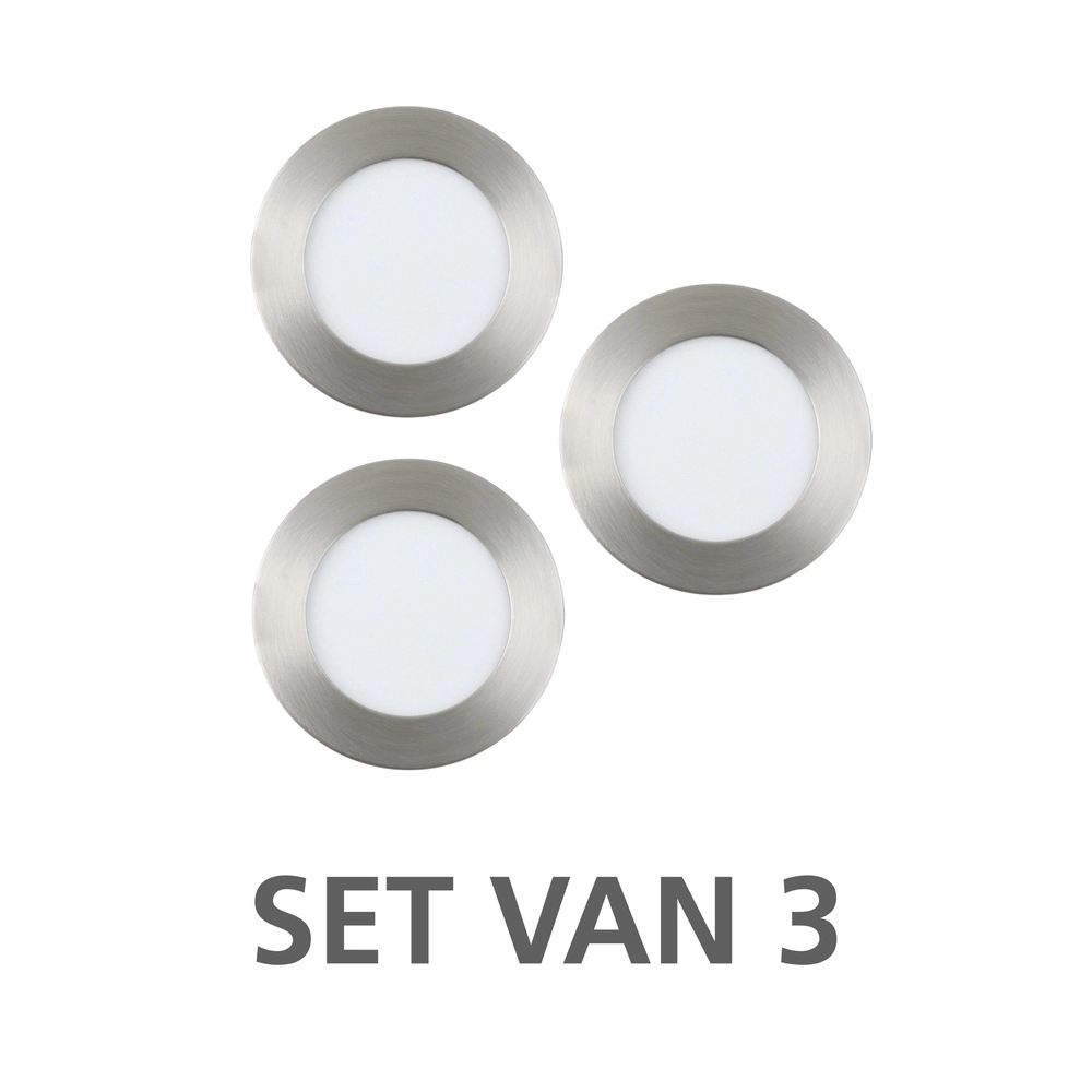 Projecteur encastré IP44 Fueva 6-Z Zigbee - acier inoxydable - Ø 8,8 cm Eglo 9008606331024