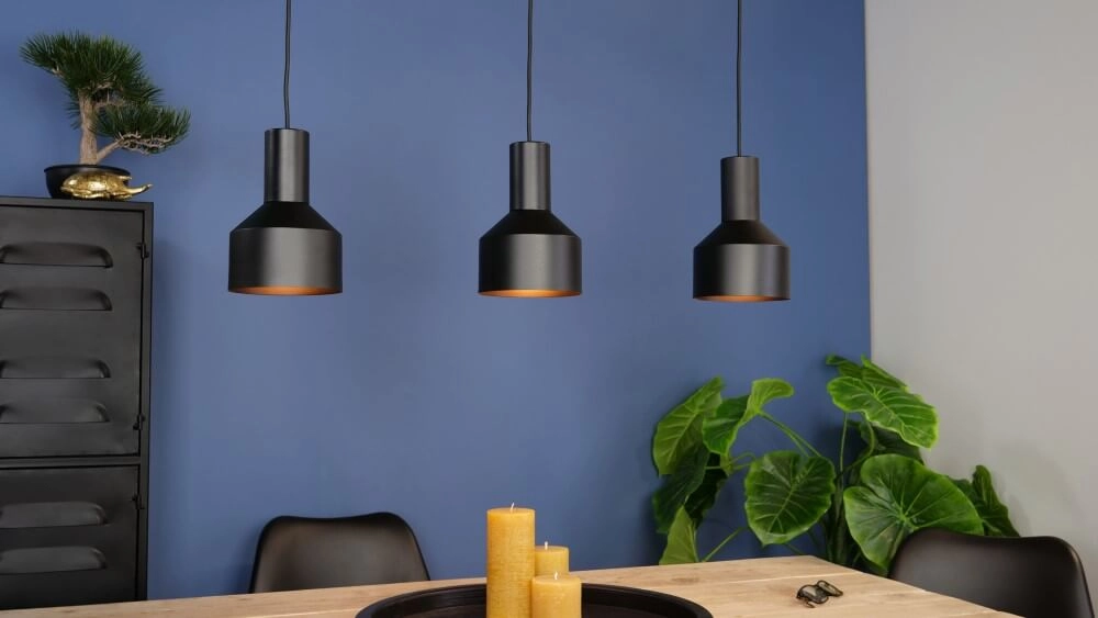Lampe suspendue 3 lumières Casibare noir Eglo 9002759995522