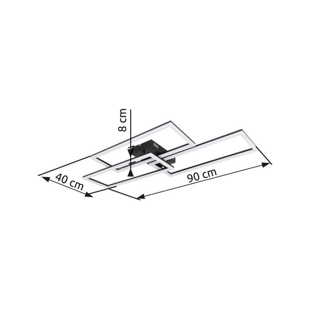 Lampe de plafond noire Tiny Conception Globo 9007371421879