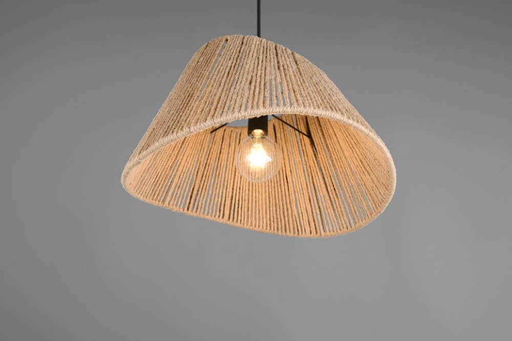 Suspension Japandi Valerie rotin Ø 52cm Trio 4017807637380