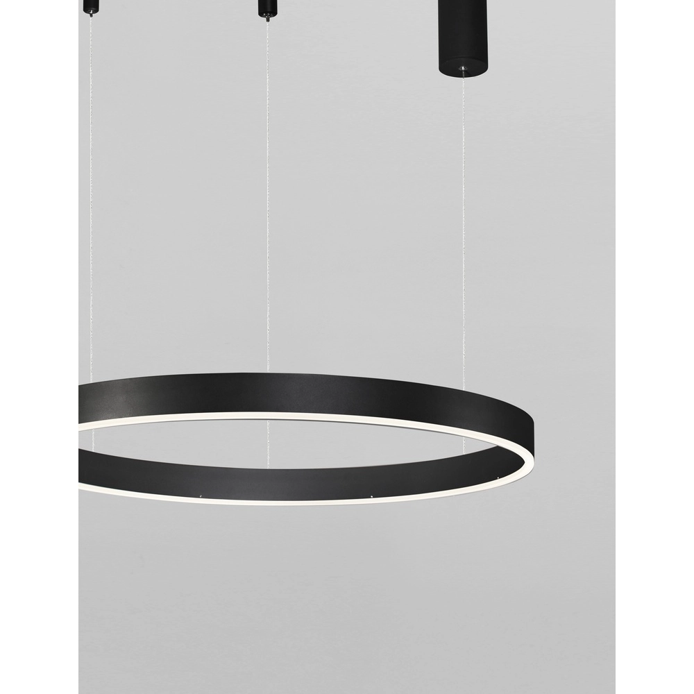 Suspension Motif noir Ø 60cm 3000K Lyora 5212017421944