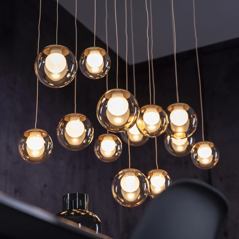 Lampe suspendue à 13 lumières Pure Popup Bronce Paul Neuhaus 4012248398319