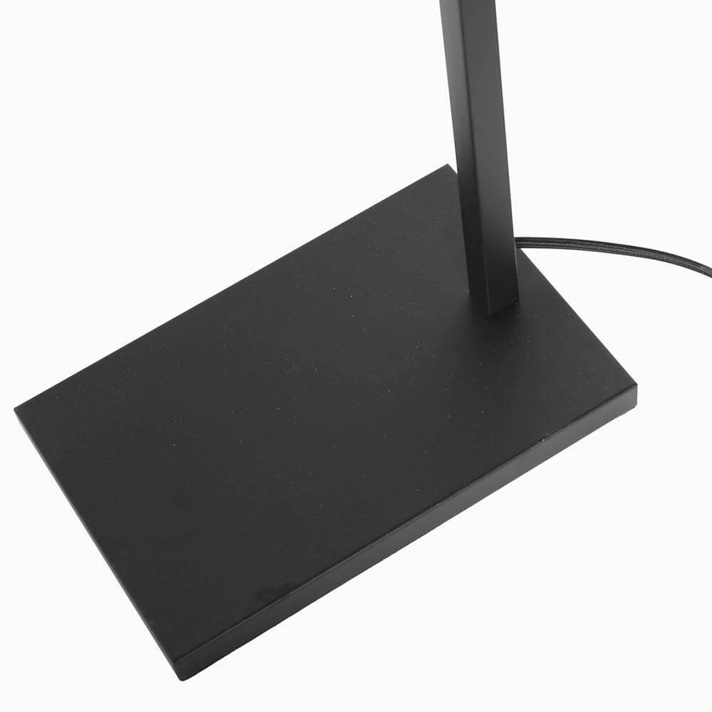 Lampadaire Vidrio noir avec verre ambré Steinhauer 8712746173741