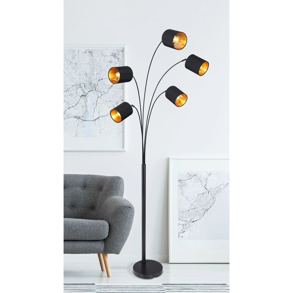 Lampe de pied Kaddy Noir Globo 9007371410675
