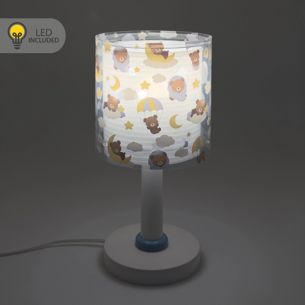 Lampe de table pour chambre d’enfant Baby Teddy bleu Dalber 8420406002170