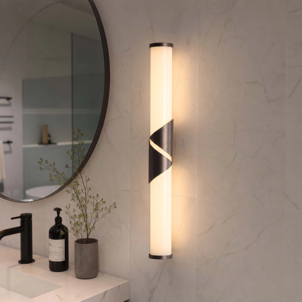 Lampe murale de salle de bain Wrap bronze 47 cm Searchlight 5,05342E+12