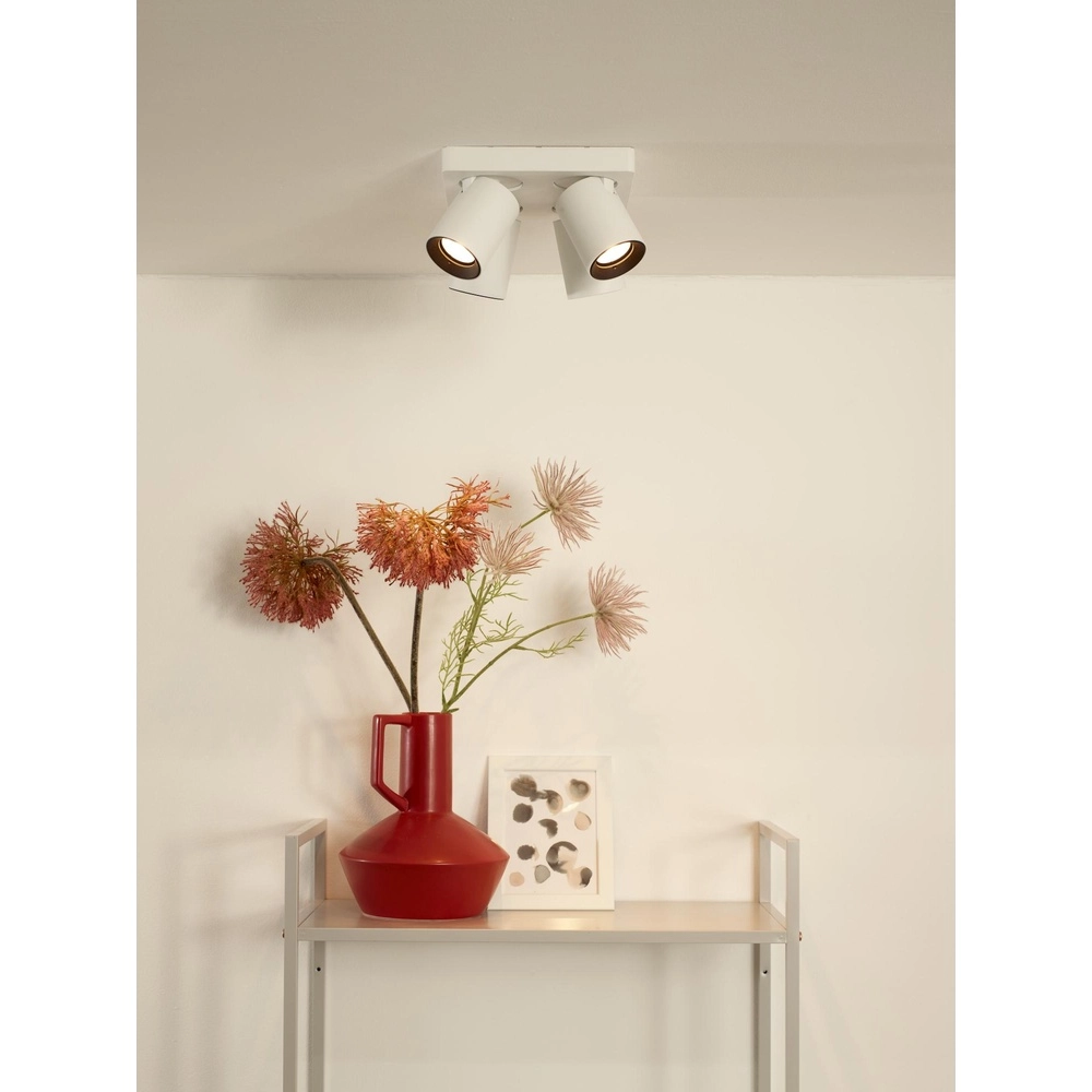 Projecteur de plafond Nigel Blanc à 4 lumières Lucide 5411212092601