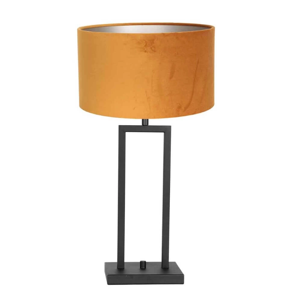 Lampe de table noire et dorée Stanger