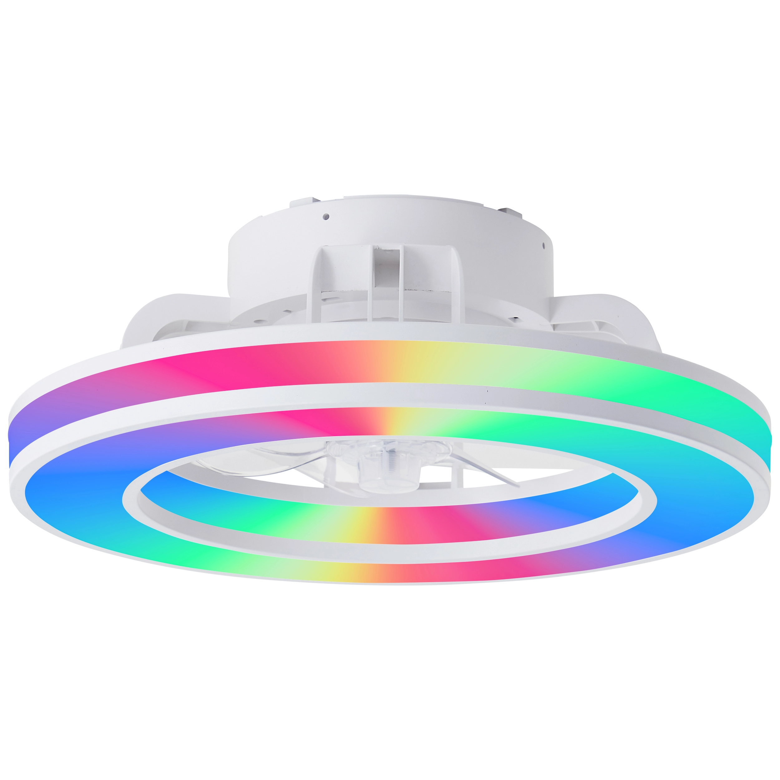 Ventilateur de plafond blanc Mondello avec lampe RGB Brilliant 4004353453304