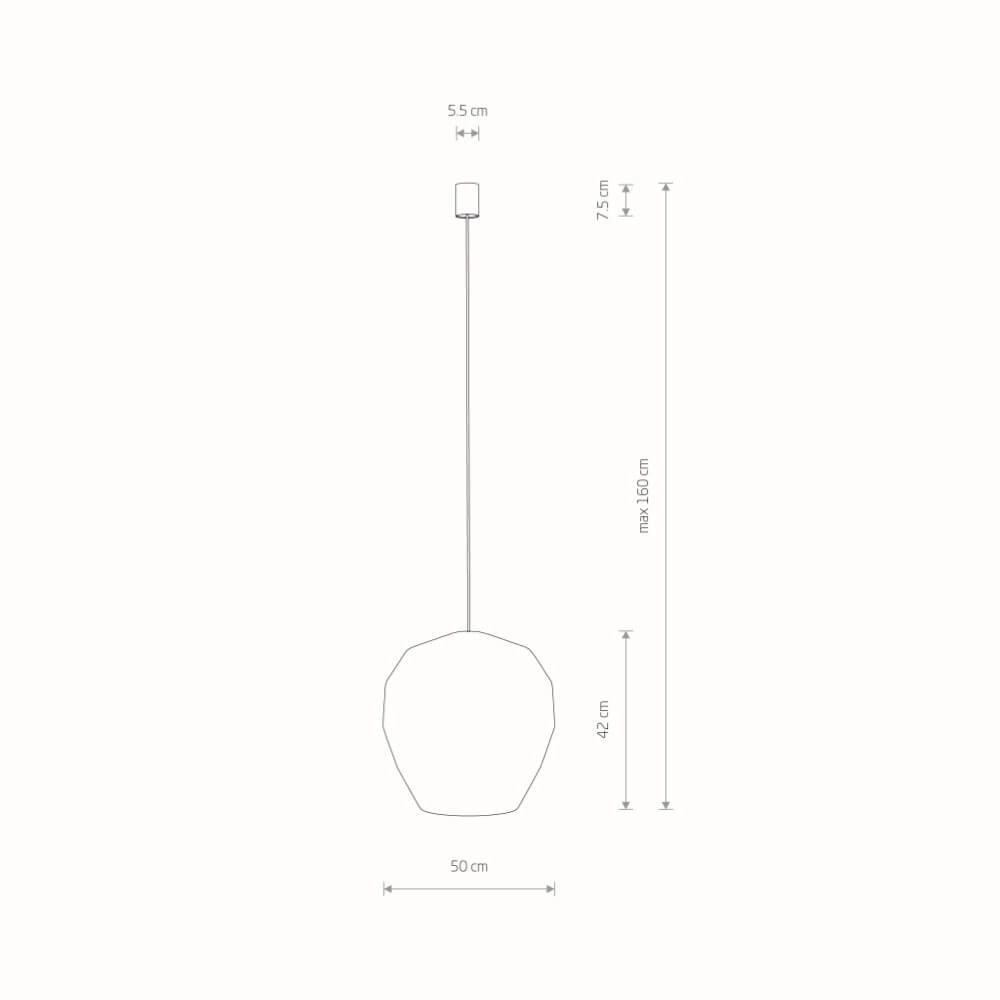 Suspension en rotin Haiti M Ø 50cm Lyora 5903139111645