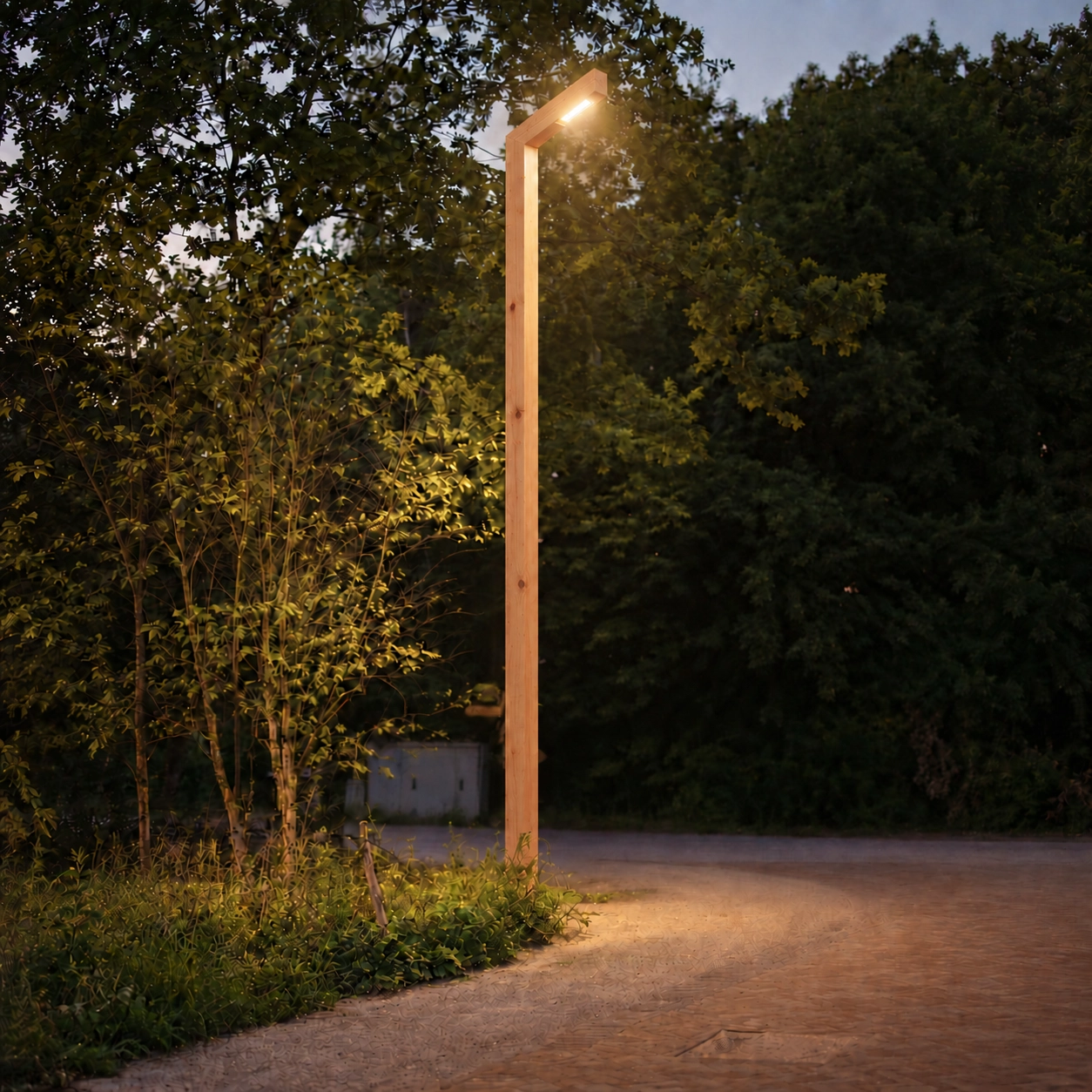 Lampadaire en bois Strato Douglas - 4M - PH08 - 3000K