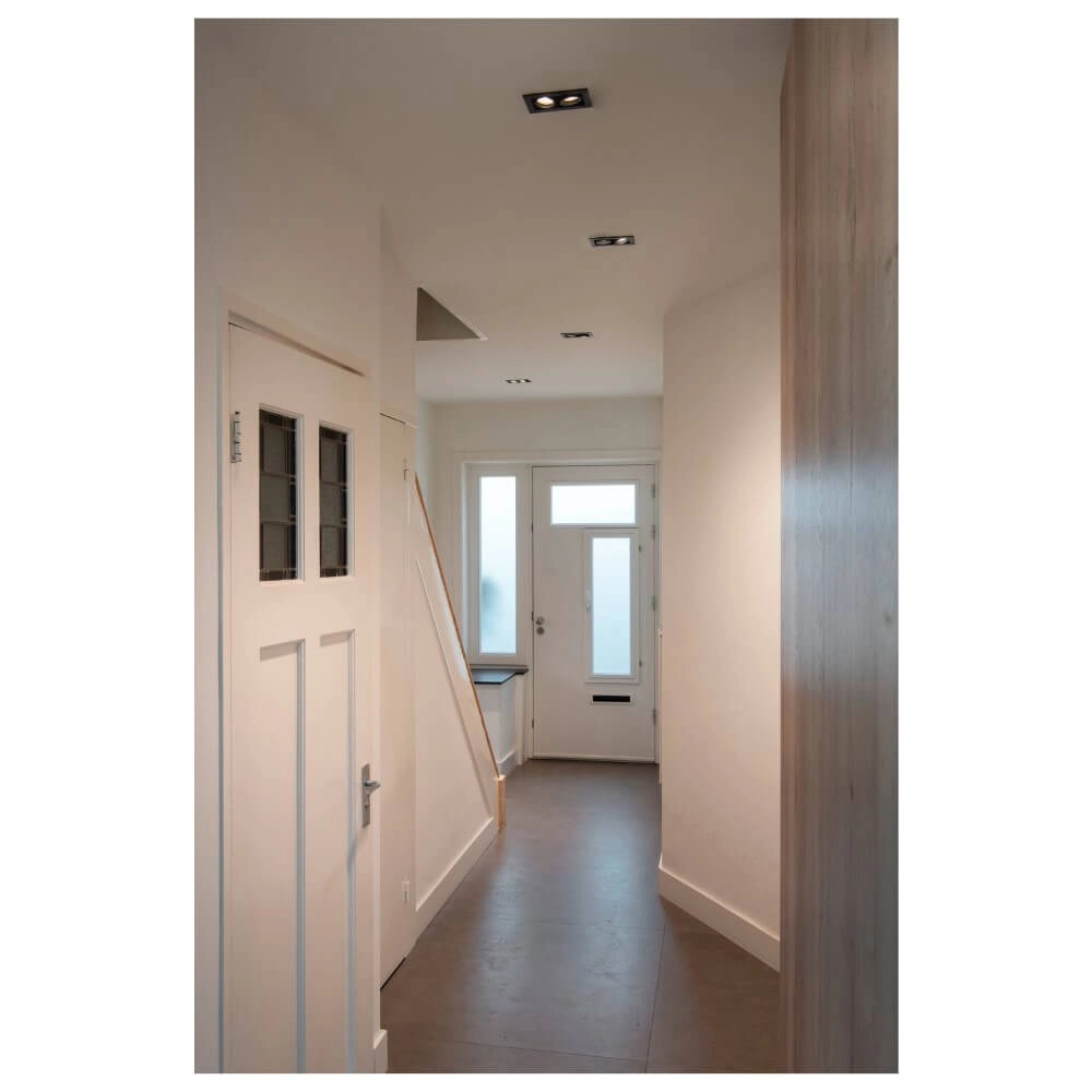 Spot LED encastrable carré Kadux Double 2x LED - noir - 3000K SLV 4024163279109