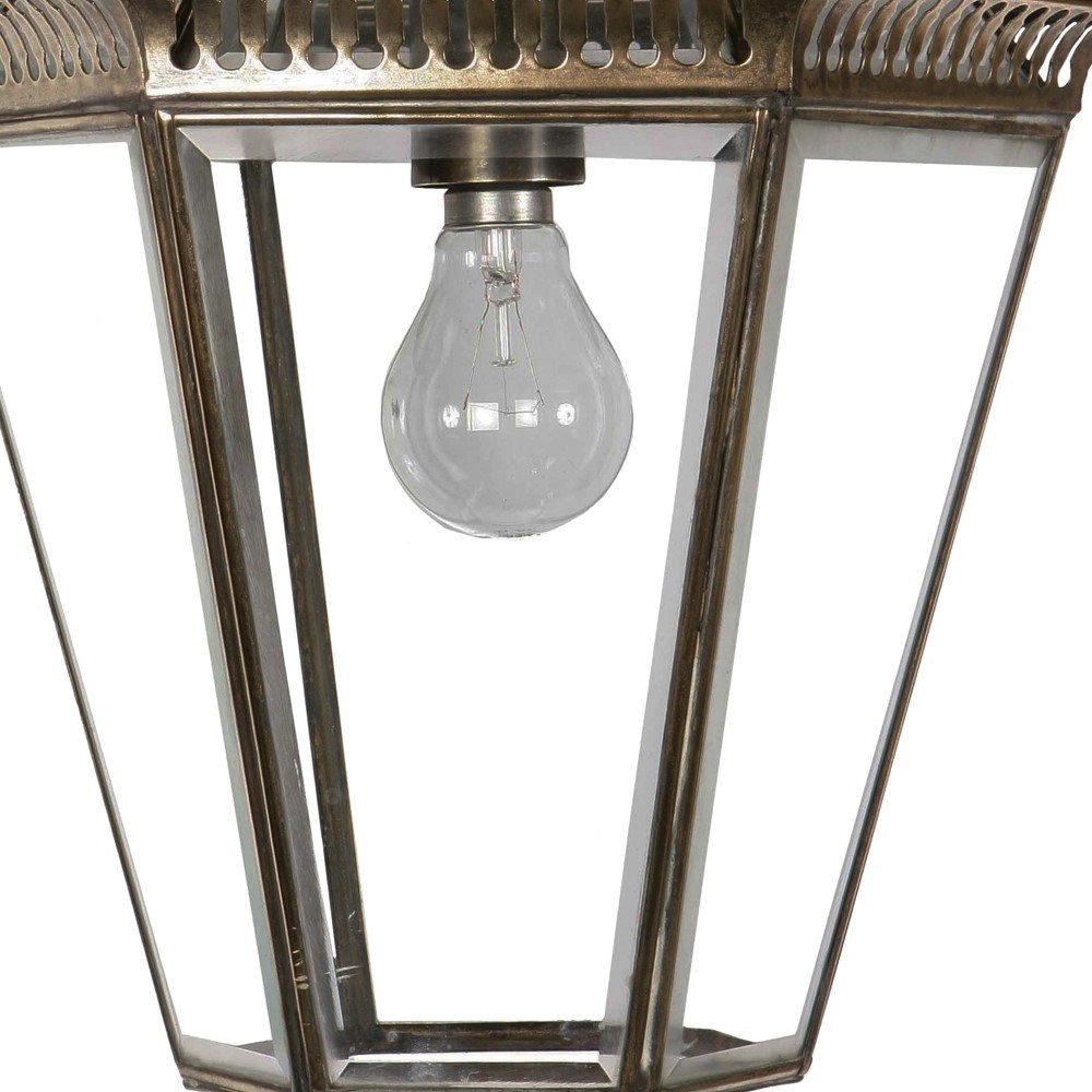 Lampe suspendue antique Bevelled cuivre flammé (ab) Limehouse
