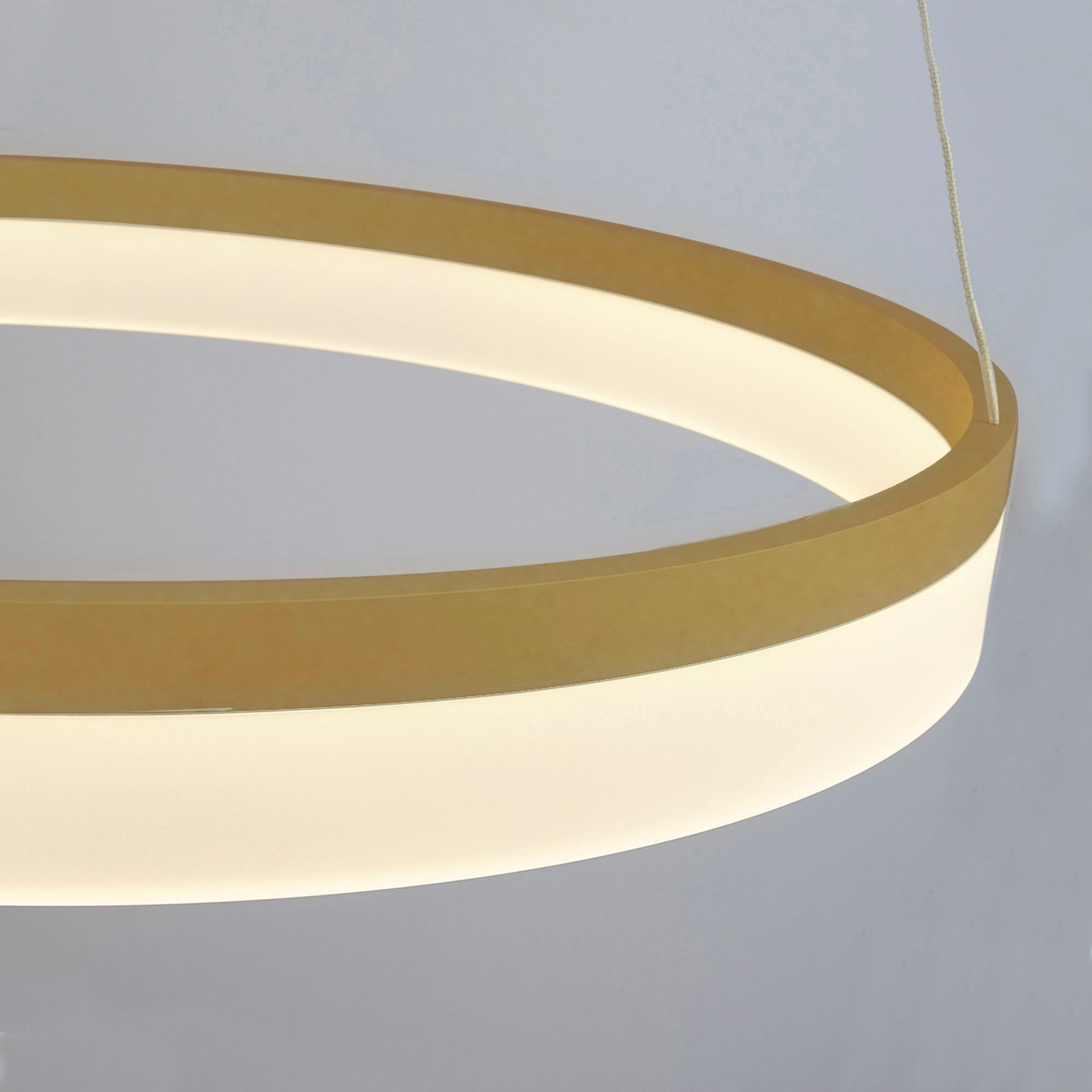 Lampe suspendue élégante Ara Ø 60 cm d’or Lyora 5053423316086