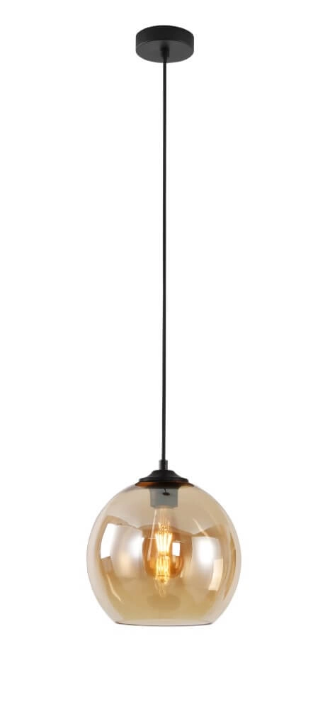 Lampe suspendue design Marino ambre Ø 25cm