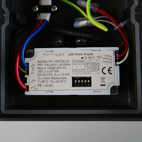 Lampe murale Tagus anthracite avec capteur Trio 4017807686821