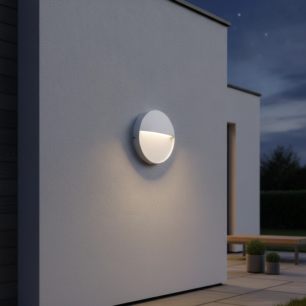 Applique murale ronde Toby Design Blanc