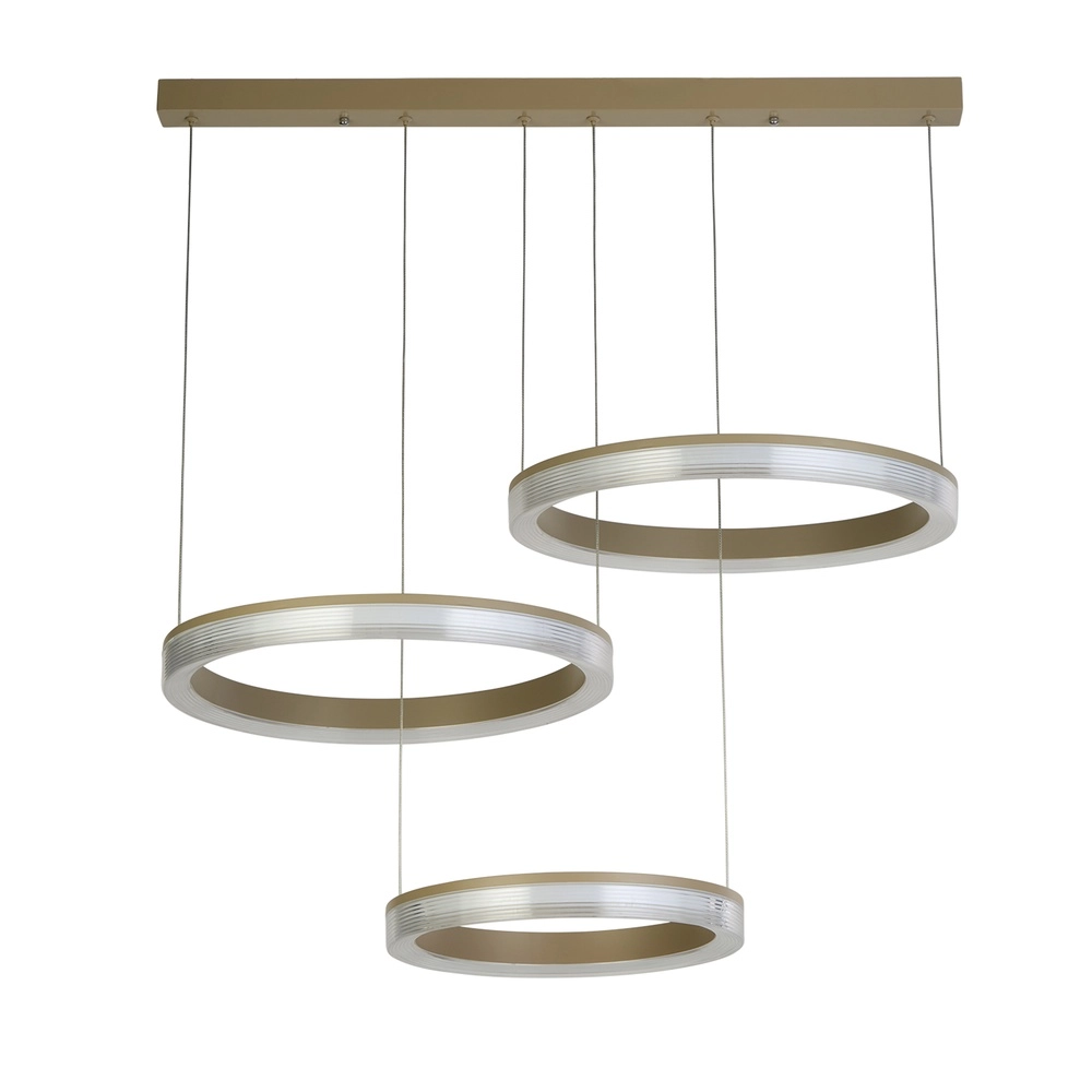 Lampe pendante de conception Lumen Rings brun sable Searchlight 5,05342E+12