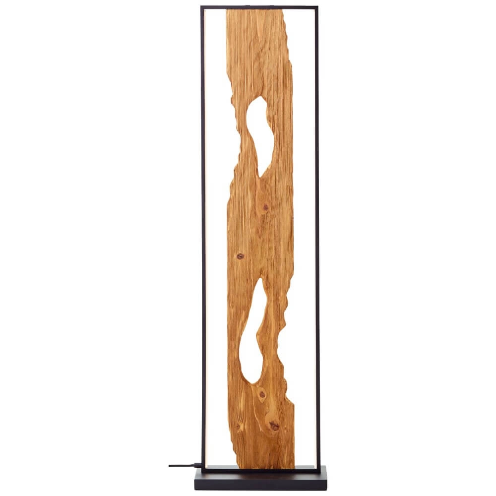 Lampe sur pied LED Chaumont avec du bois Lampe sur pied LED Chaumont avec du bois