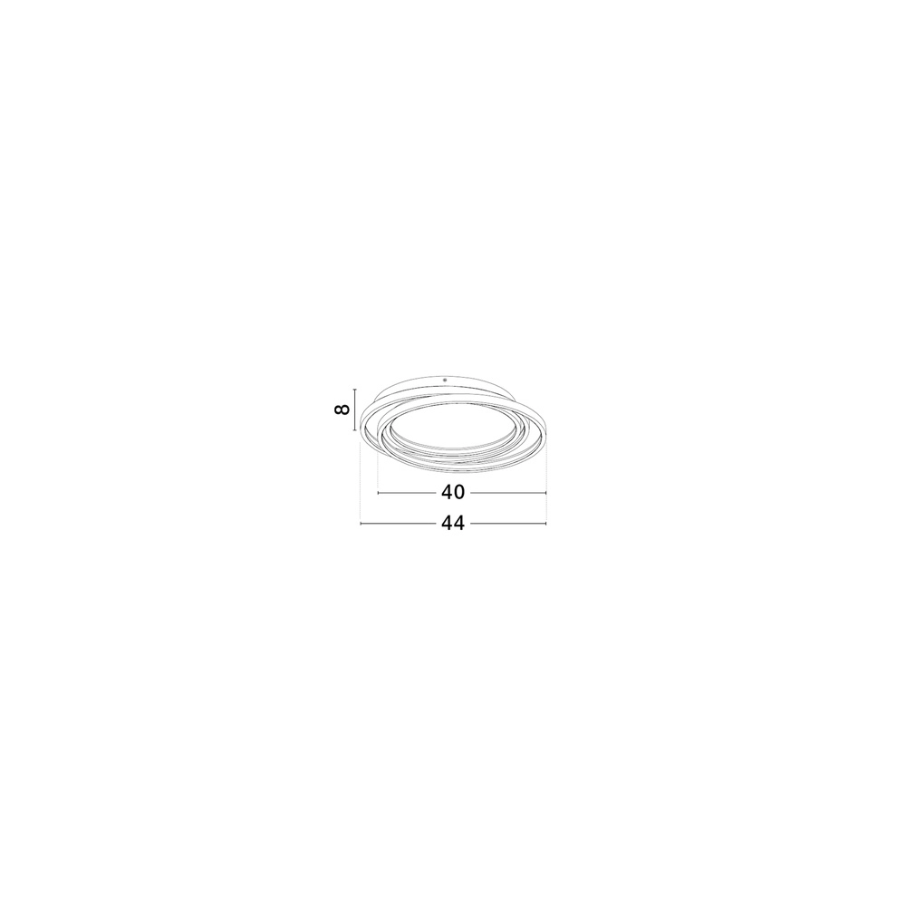 Plafonnier rond Arbor noir Ø 44cm Lyora 5212017454928