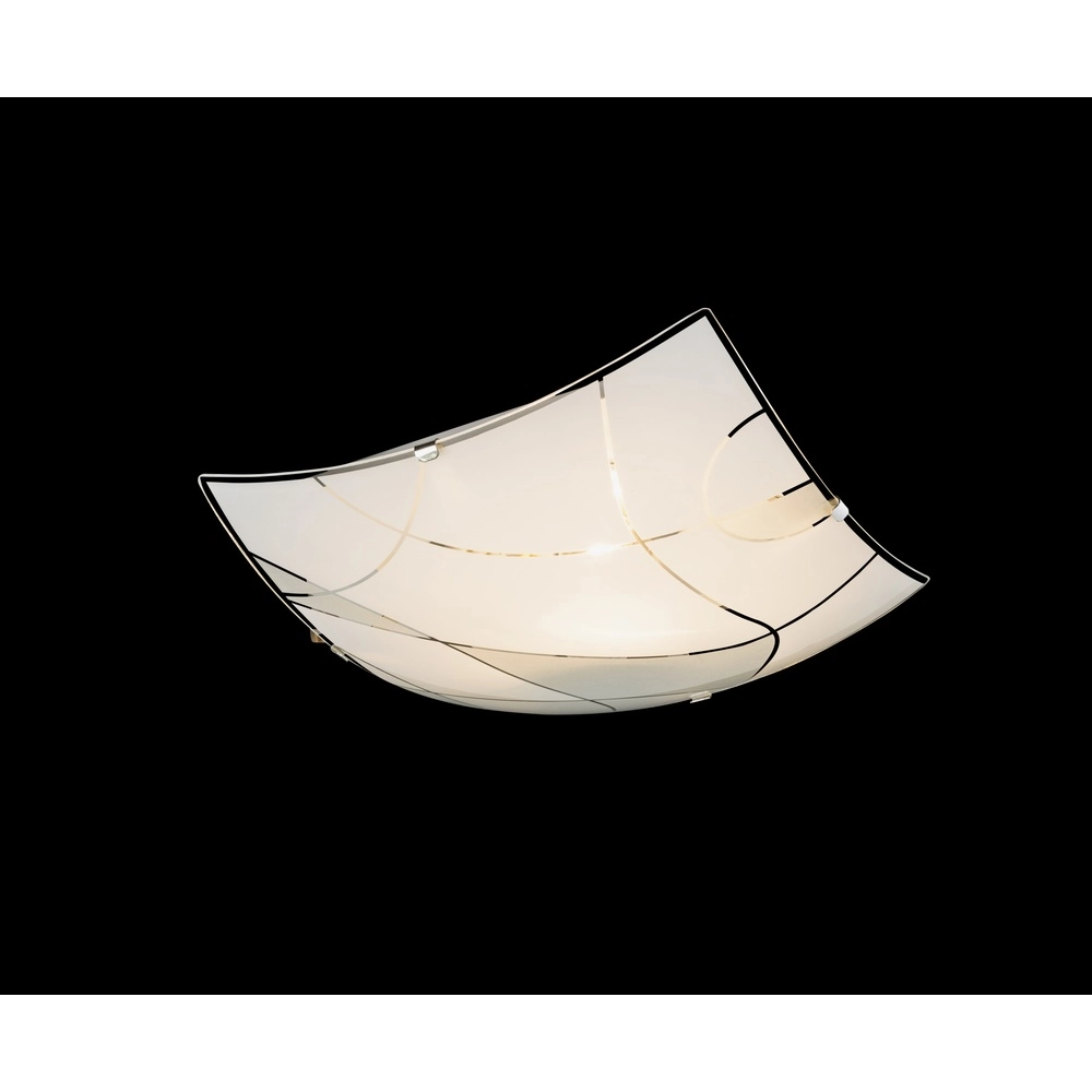 Éclairage de plafond Paranja blanc 25x25cm