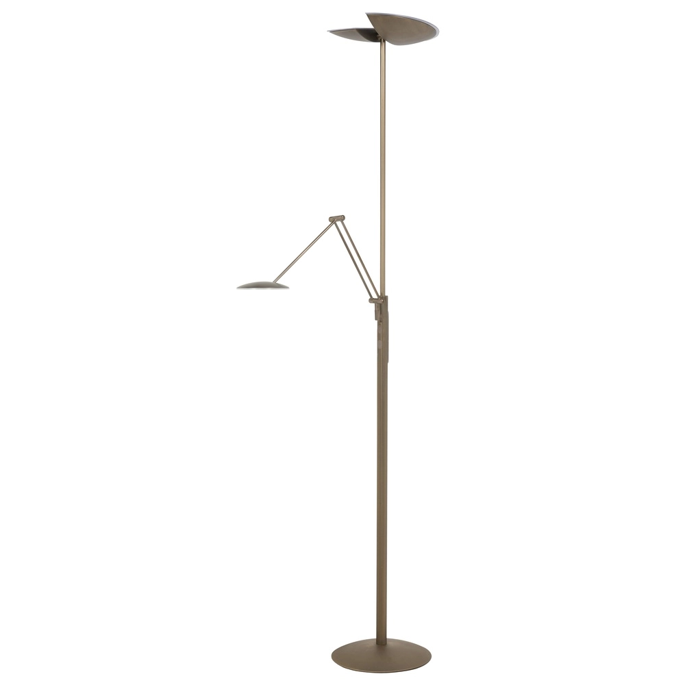 Lampe de lecture design Sapporo bronze cuivré Ø 29cm