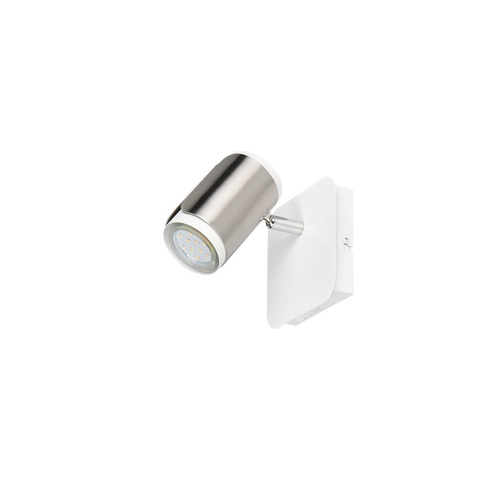 Spot monté en surface Gillan nickel avec blanc Trio 4017807641134