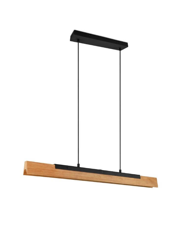 Lampe suspendue de bureau en bois Kerala Trio 4017807542455