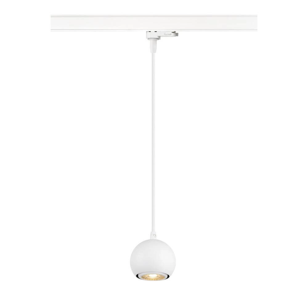 Suspension pour rail Light Eye 90 blanc 3 phases Ø 9cm