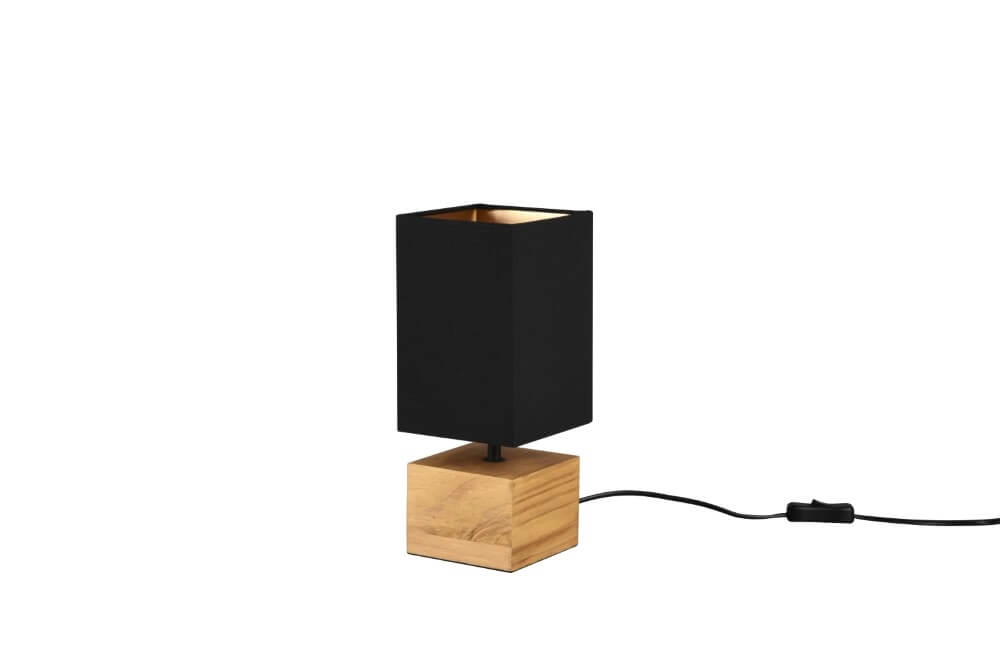 Lampe de table noire Woody Trio 4017807523553