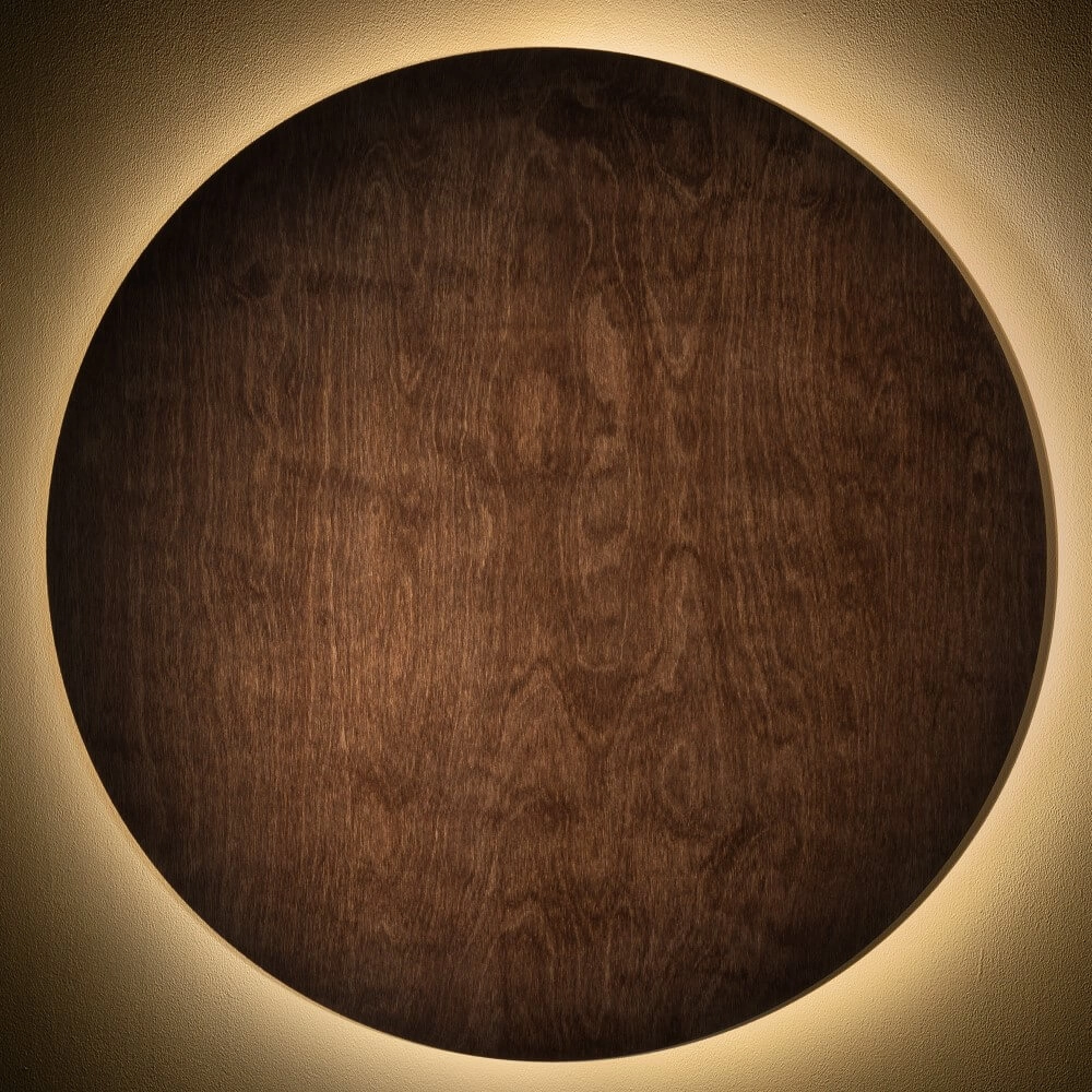 Applique murale Ring Timber XXL Bois LED Lyora 5903139111782