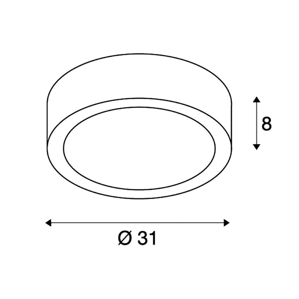 Lampe de plafond Gl 105 E27 SLV 4024163093354