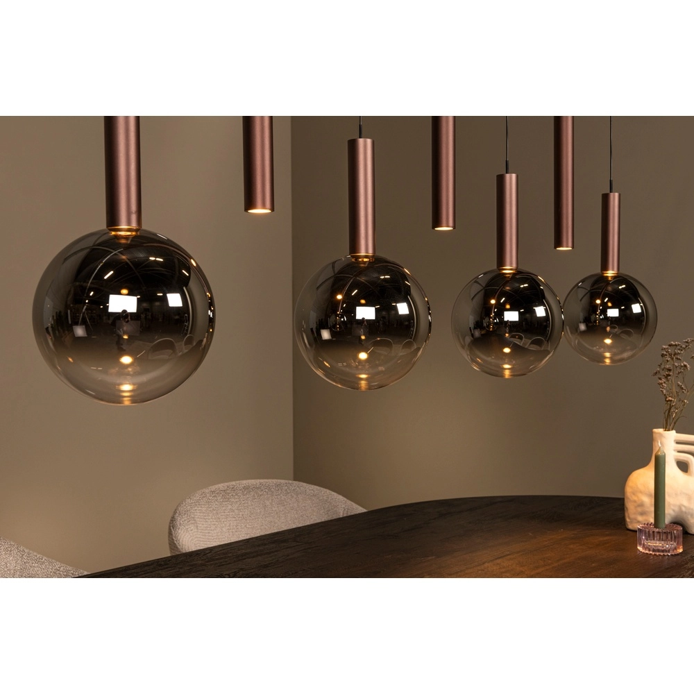 Lampe pendante de conception Jasmine Double feux en cuivre Premium by Lucide 5411212741295