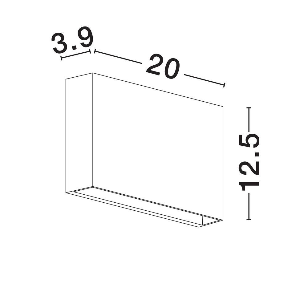 Applique murale élégante Yoko Haut et bas noir Lyora 5212017453730