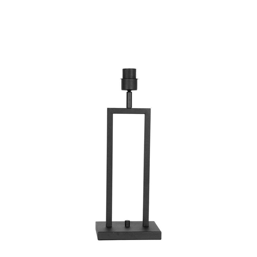 Lampe de table Stang noir avec abat-jour paille Steinhauer 8712746172034