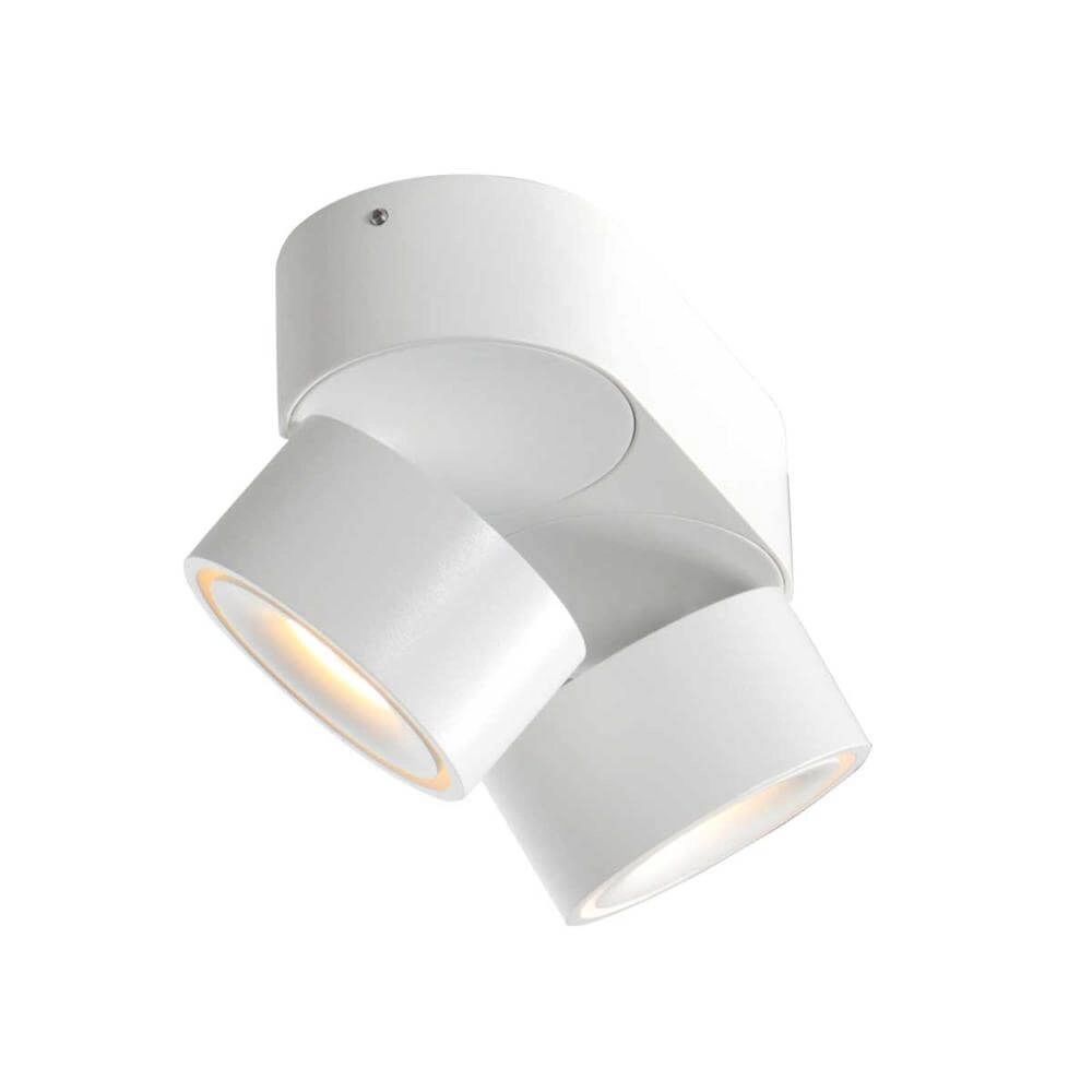 Plafonnier 2 lumières Fez Black Design blanc Steinhauer 8712746177336