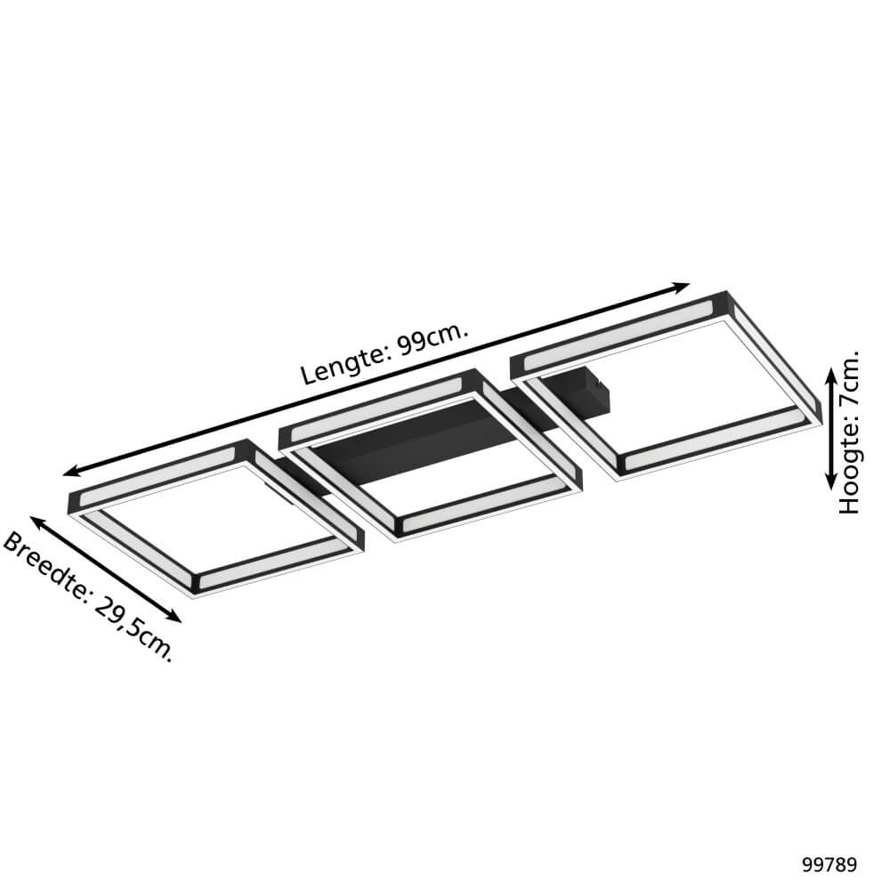 Plafonnier noir Altaflor DIRIGÉ Eglo 9002759997892