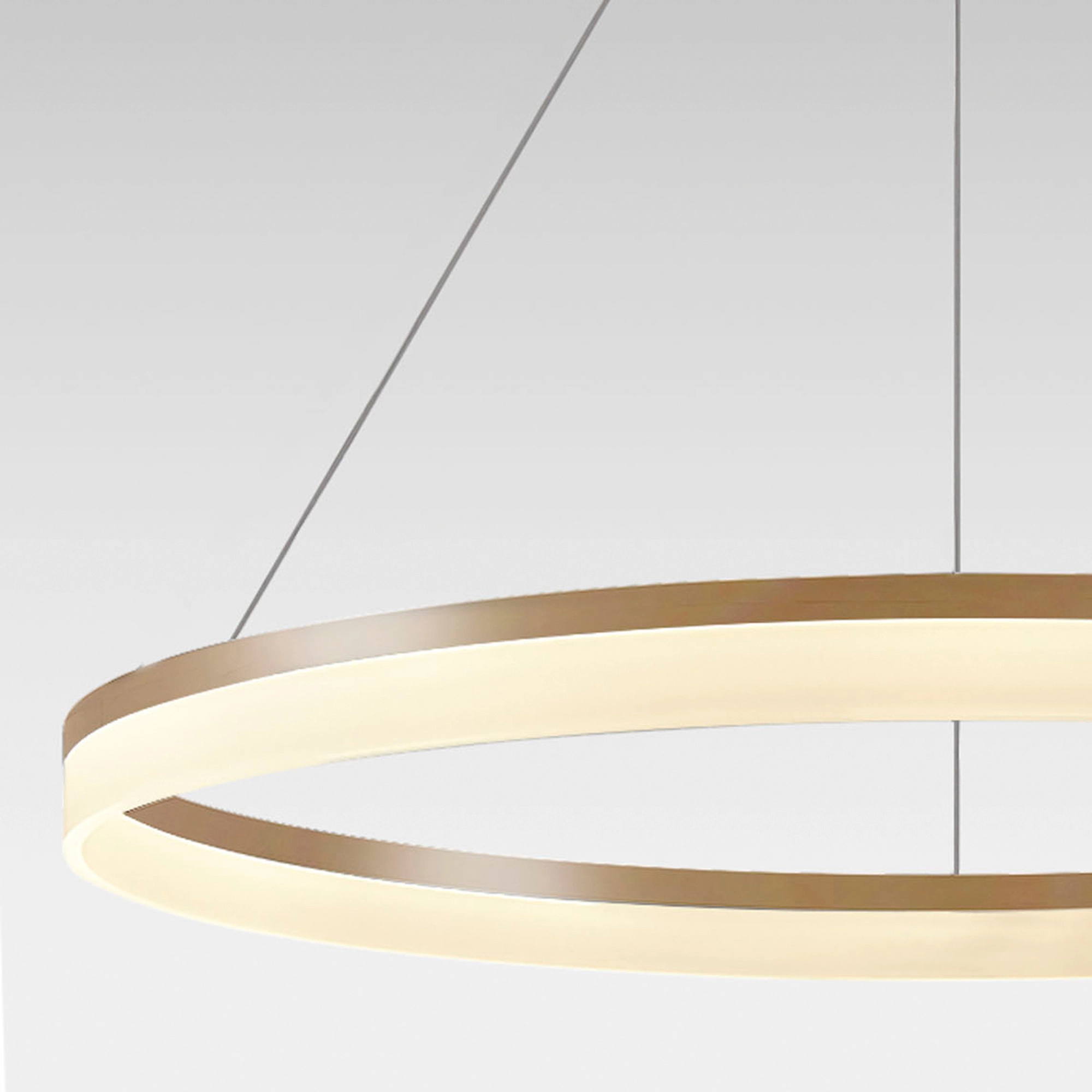 Lampe suspendue élégante Ara Ø 100 cm d’or Lyora 5053423316048