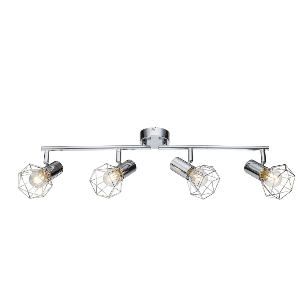 Lampe de plafond à 4 lumières Xara I Chrome