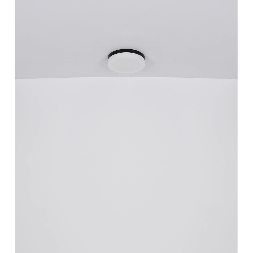 Conception de plafonds Vranos noir pour usage extérieur Ø 18,4 cm Globo 9007371434763