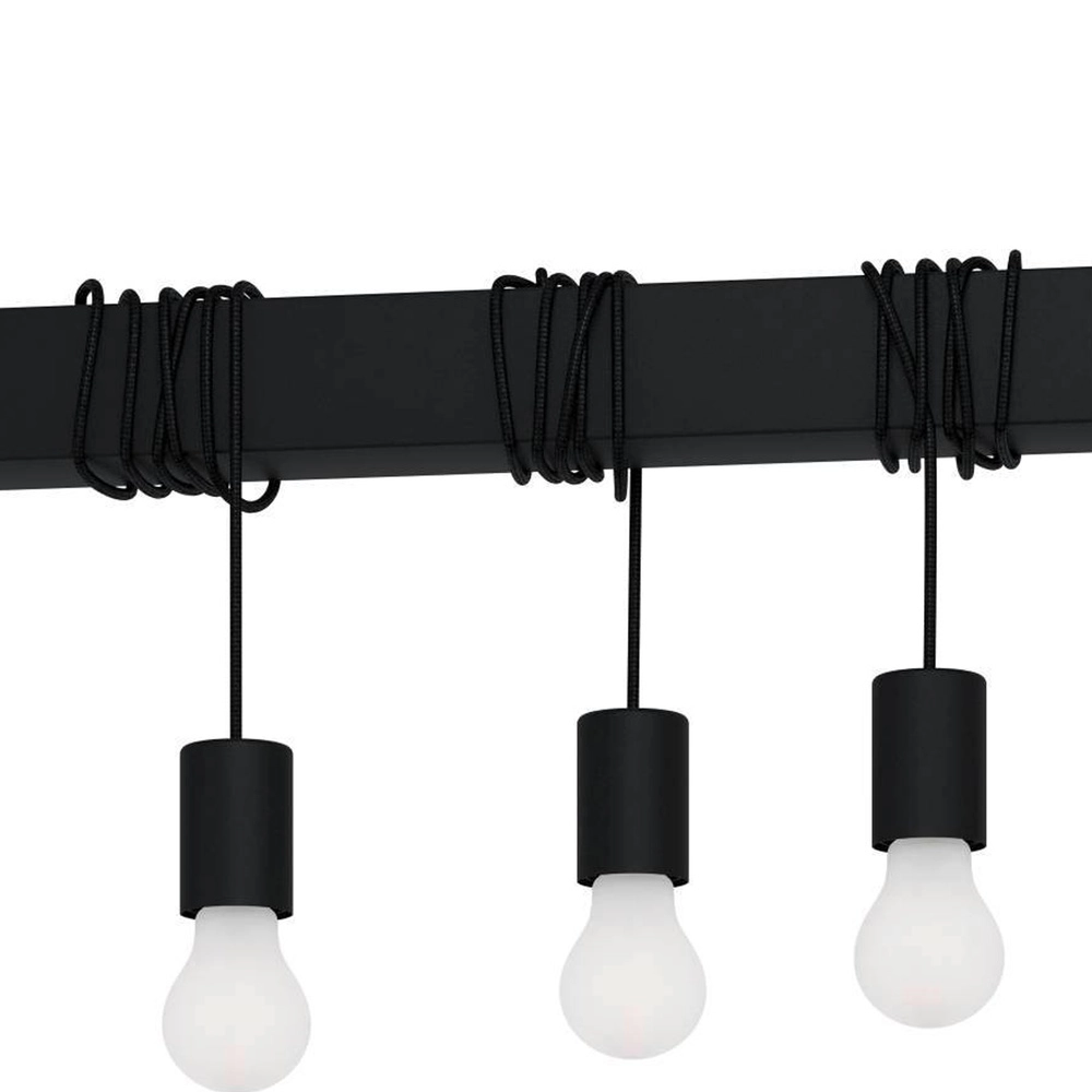Lampe suspendue à 5 lumières Townshend-B Noir - table à manger Eglo 9002759399375