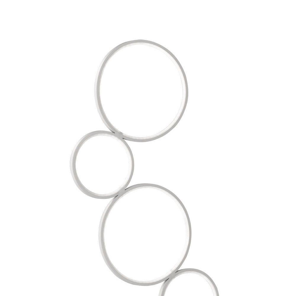 Lampadaire Rondo 5 anneaux blanc Trio 4017807423822