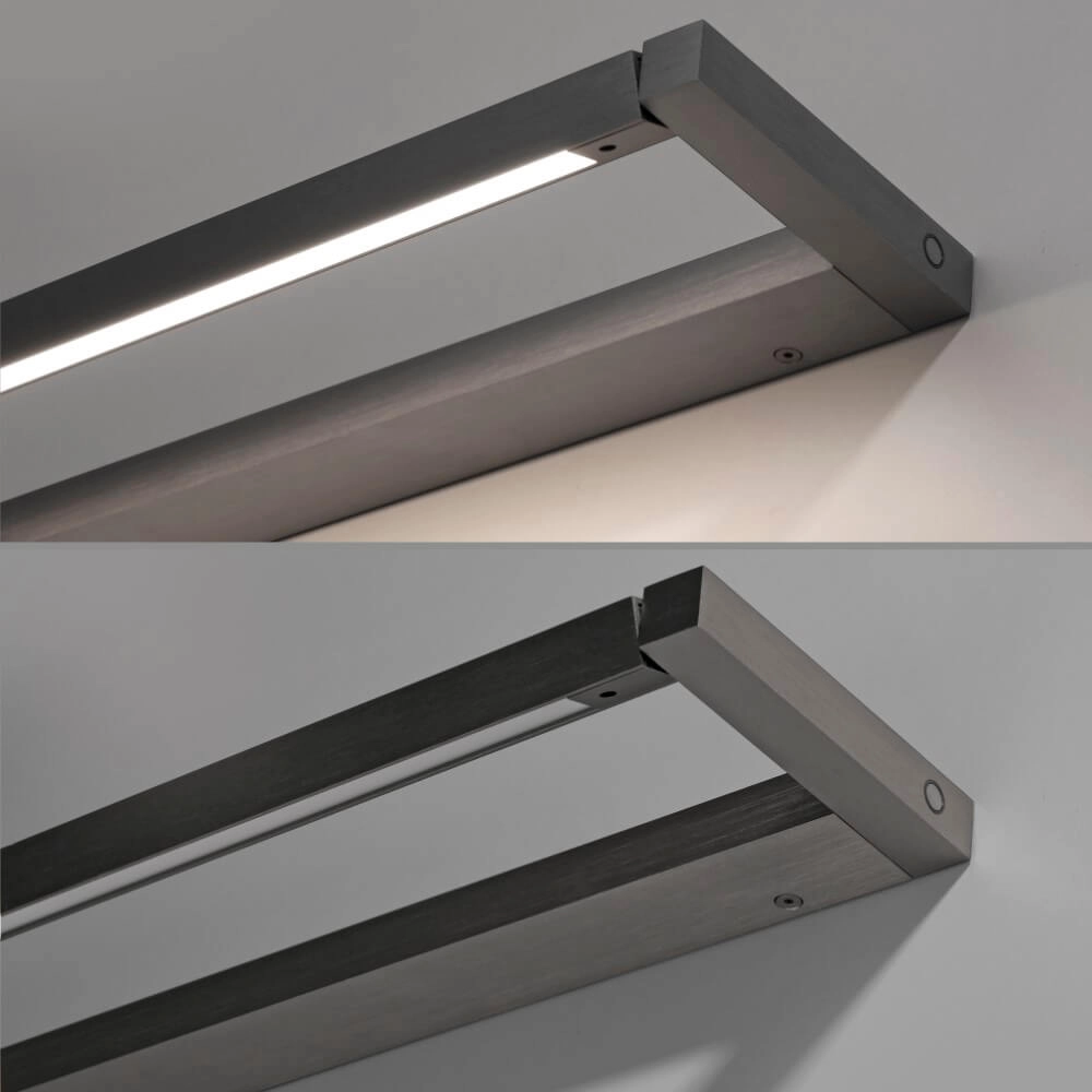 Applique élégante Pure Puro gris 50cm Paul Neuhaus 4012248384206