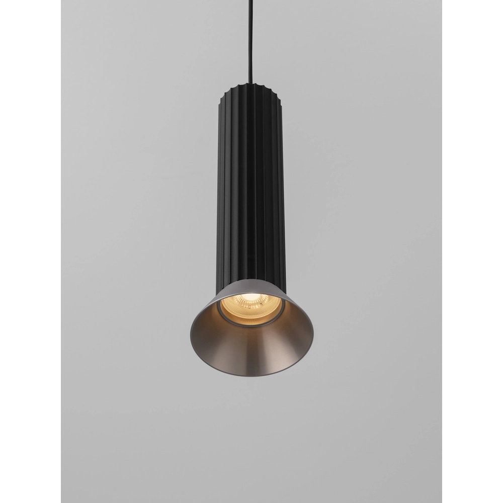 Suspension Luvia noir avec bronze Suspension Luvia noir avec bronze