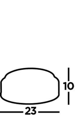 Plafonnier de salle de bain Discs Ø 23cm Searchlight 5013874395511