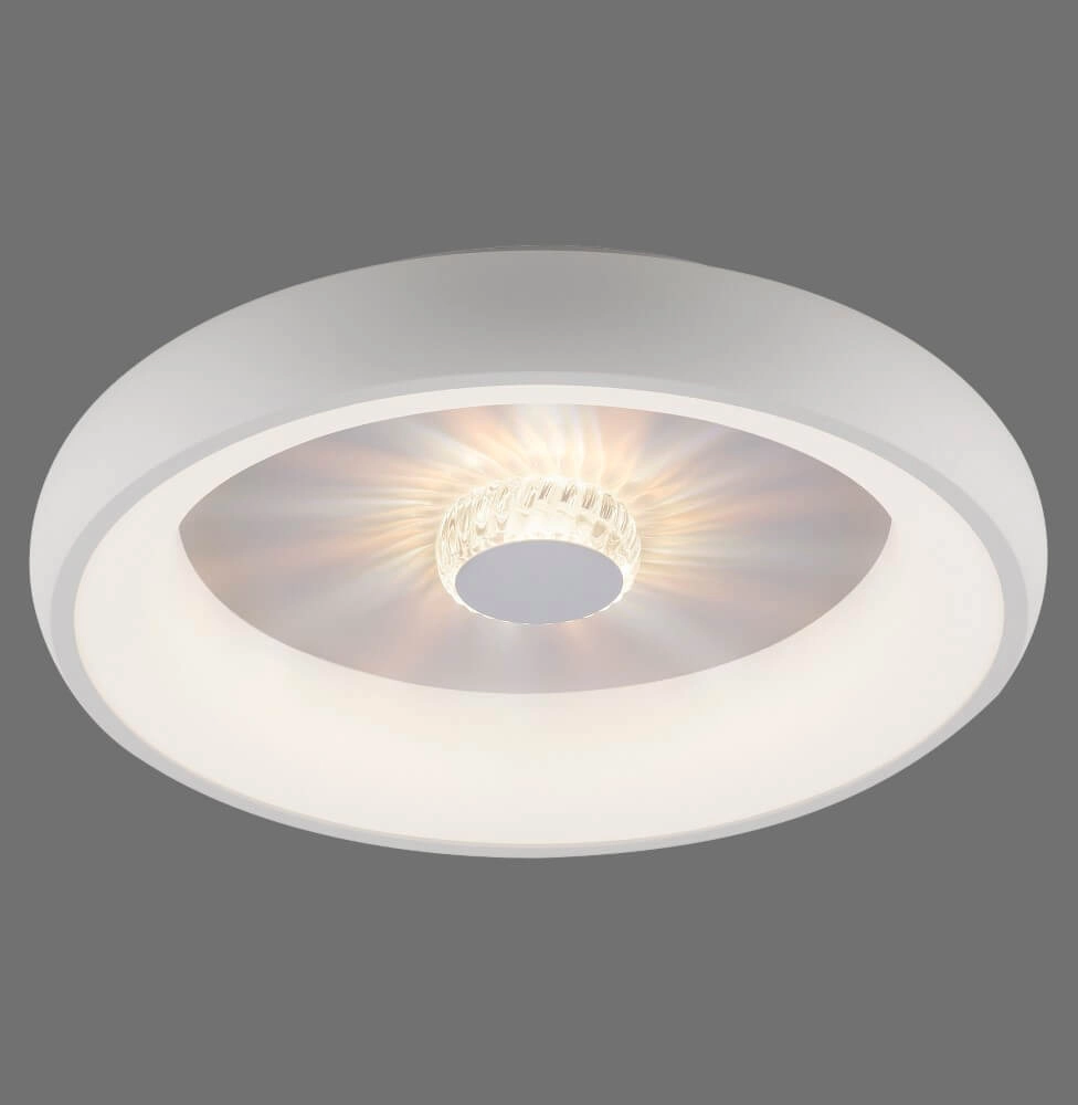 Plafonnier rond Vertigo blanc Ø 46,5cm Just Light 4043689994709