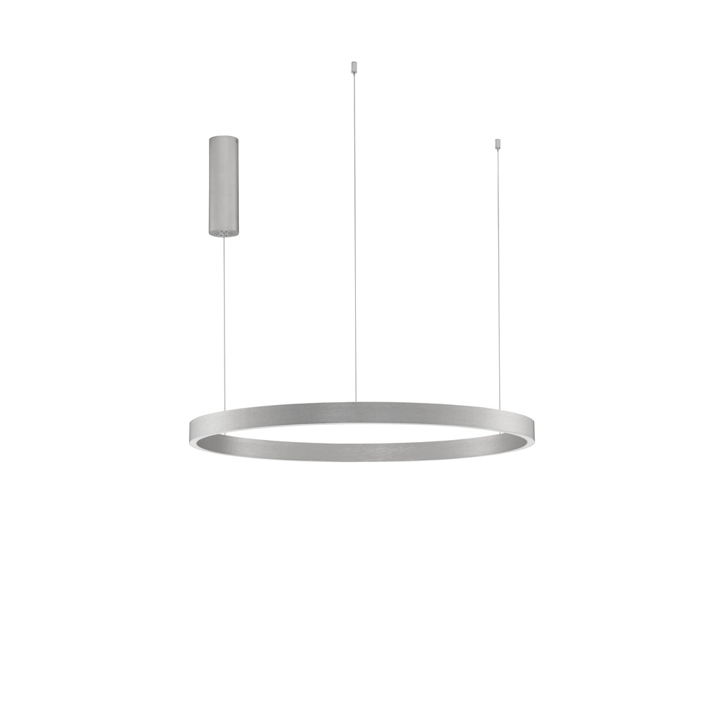 Suspension design Elowen gris argenté Ø 80cm Lyora 5212017439116
