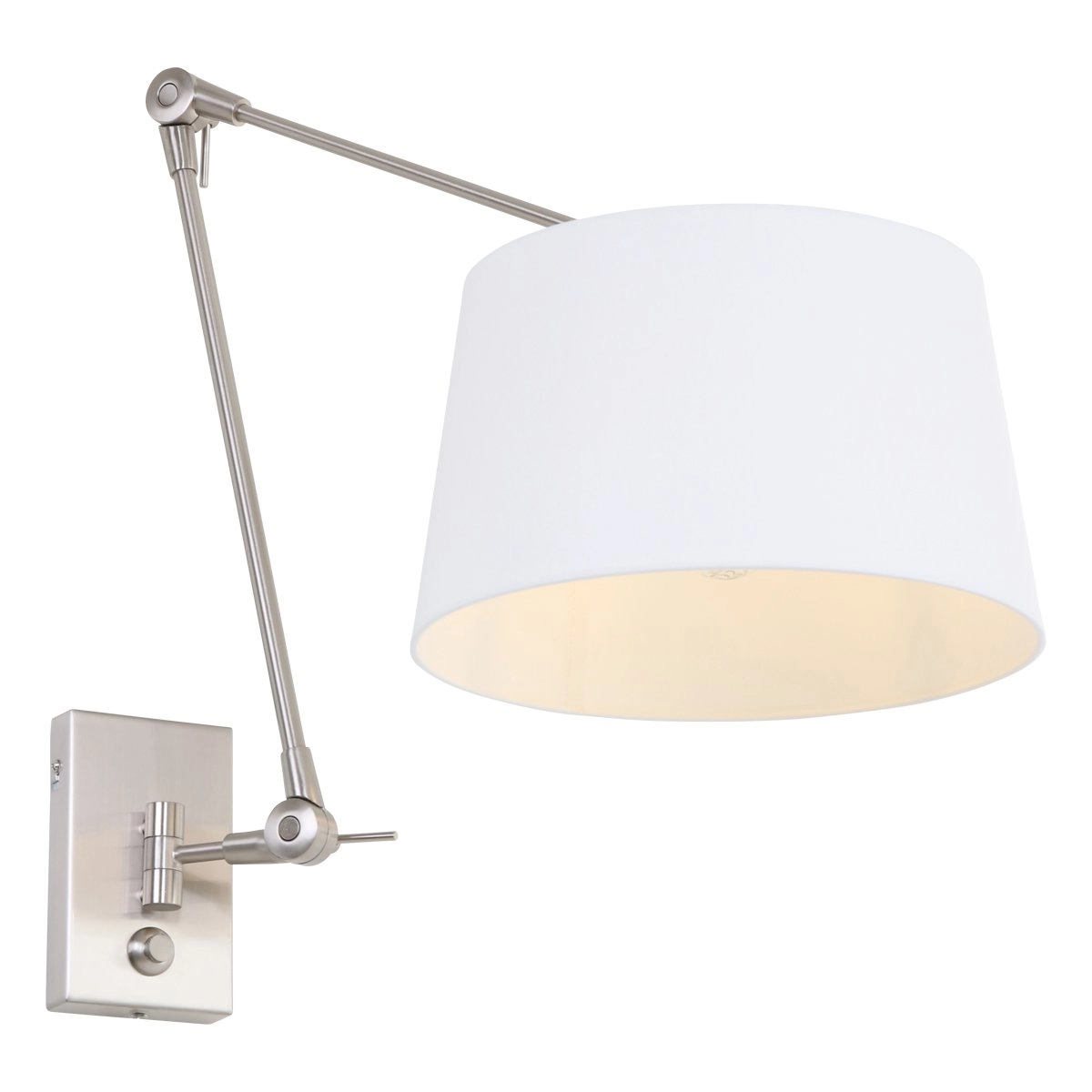 Lampe de table abat-jour Gramineus gris métallisé