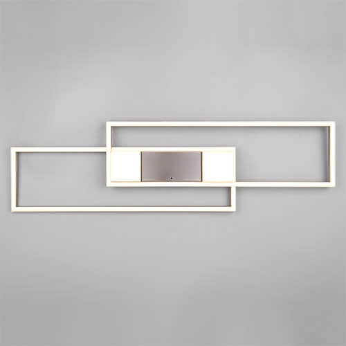 Plafonnier LED 100x28 Albany acier inoxydable Trio 4017807610284