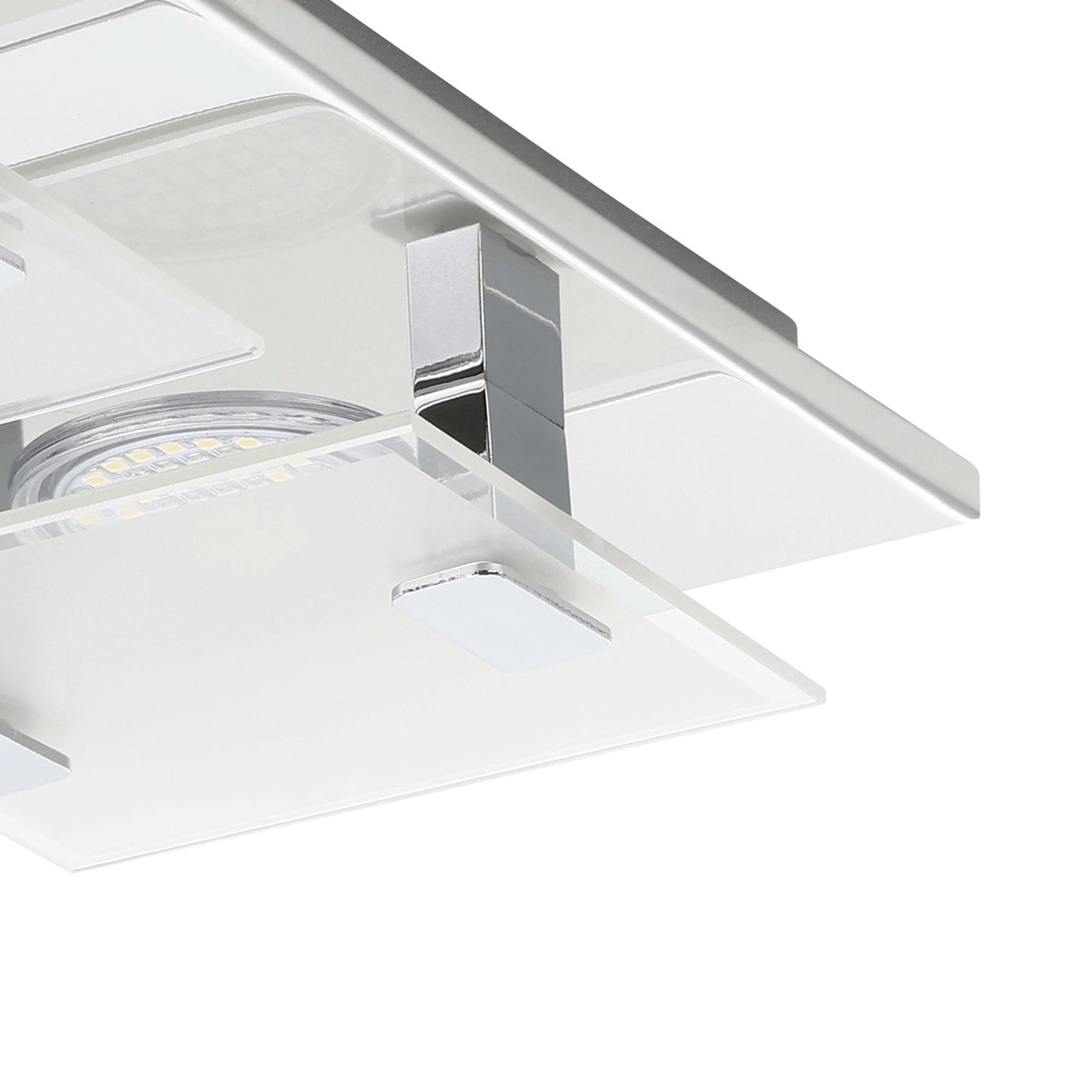 Lampe de plafond moderne Vicaro Chrome à 4 lumières Eglo 9002759933142